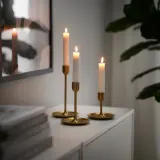 IKEA FULLTALIG (ИКЕА ФУЛЛТАЛИГ) — Подсвечники, 3 шт., латунного цвета. — фото 4