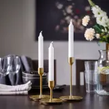 IKEA FULLTALIG (ИКЕА ФУЛЛТАЛИГ) — Подсвечники, 3 шт., латунного цвета. — фото 5