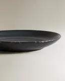 Zara Home Подставка для благовоний, подставка-тарелка из каменной керамики, Чёрный — фото 5