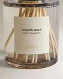 Zara Home Аромадиффузор Lemon Bergamot 500 мл, тростниковые палочки микадо, аромат свежий цитрусовый, Горчичный — фото 2