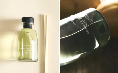 Zara Home Аромадиффузор Bergamot & Cedarwood 100 мл, тростниковые палочки микадо, аромат древесный, Коричневый