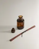 Zara Home Аромадиффузор Incense Leather 95 мл, тростниковые палочки микадо, аромат восточный древесный, Коричневый — фото 7