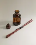 Zara Home Аромадиффузор Leather Amber 95 мл, тростниковые палочки микадо, аромат восточный древесный, Коричневый — фото 4