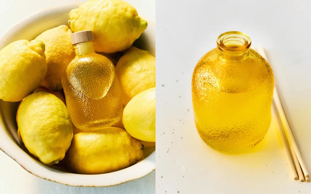 Zara Home Аромадиффузор Ginger Lemon 180 мл, тростниковые палочки микадо, аромат свежий цитрусовый, Горчичный