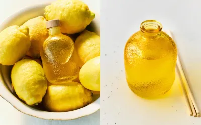 Zara Home Аромадиффузор Ginger Lemon 180 мл, тростниковые палочки микадо, аромат свежий цитрусовый, Горчичный