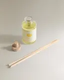Zara Home Аромадиффузор Lemon Candied 190 мл, тростниковые палочки микадо, аромат свежий цитрусовый, Горчичный — фото 6