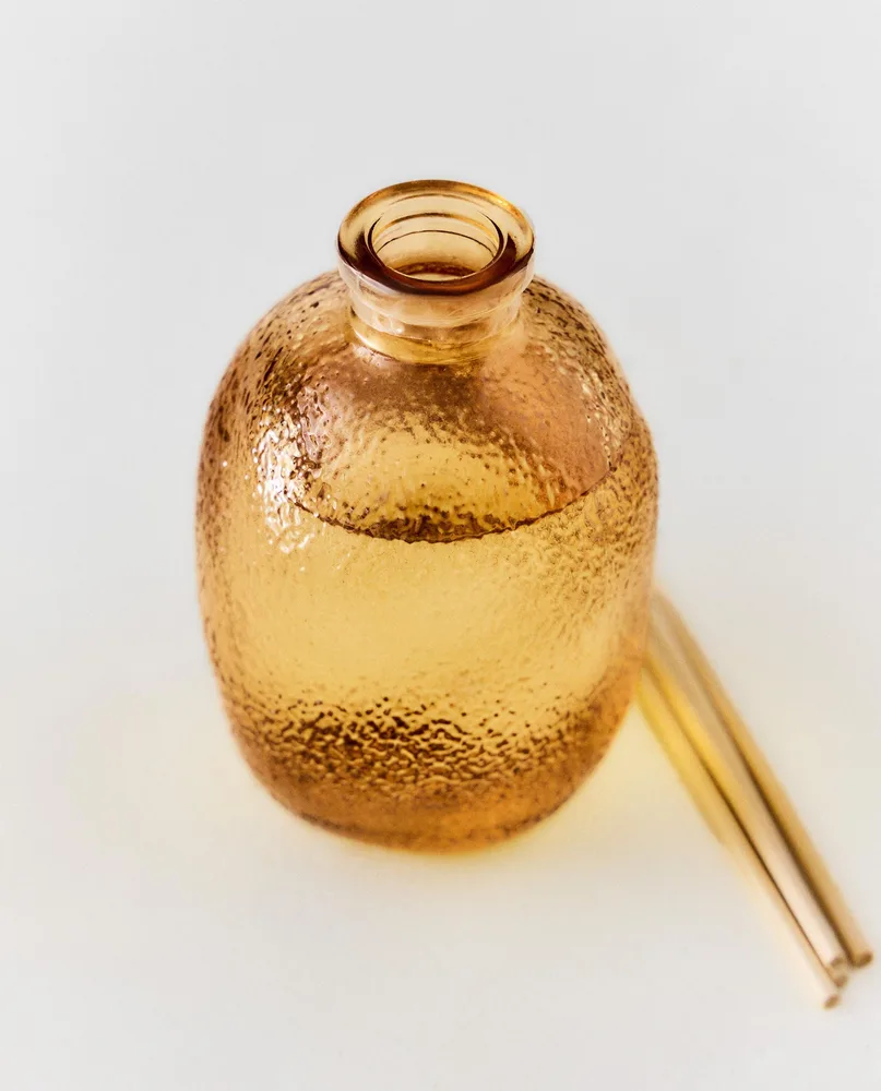 Zara Home Аромадиффузор Fleur de Mandarine 180 мл, тростниковые палочки микадо, аромат цветочный, Розовый