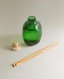Zara Home Аромадиффузор Yuzu & Musk 180 мл, тростниковые палочки микадо, аромат свежий цитрусовый, Горчичный — фото 4