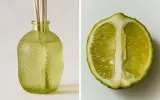 Zara Home Аромадиффузор Lime & Peppermint 435 мл, тростниковые палочки микадо, аромат свежий цитрусовый, Горчичный — фото 1
