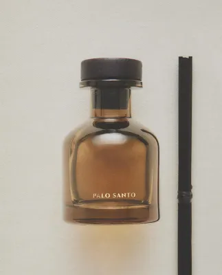 Zara Home Аромадиффузор Palo Santo 120 мл, тростниковые палочки микадо, аромат восточный древесный, Коричневый