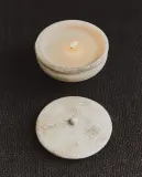 Zara Home Свеча ароматическая Golden Cuir 100 г, растительный воск, аромат восточный древесный, Коричневый — фото 1