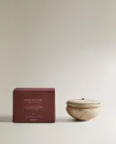 Zara Home Свеча ароматическая Golden Cuir 100 г, растительный воск, аромат восточный древесный, Коричневый — фото 5