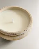 Zara Home Свеча ароматическая Golden Cuir 100 г, растительный воск, аромат восточный древесный, Коричневый — фото 6