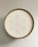 Zara Home Свеча ароматическая Incense Leather 1200 г, растительный воск, аромат восточный древесный, Коричневый — фото 3