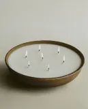 Zara Home Свеча ароматическая Incense Leather 1200 г, растительный воск, аромат восточный древесный, Коричневый — фото 6
