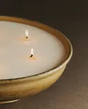 Zara Home Свеча ароматическая Incense Leather 1200 г, растительный воск, аромат восточный древесный, Коричневый — фото 7