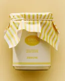 Zara Home Свеча ароматическая Lemon Candied 130 г, растительный воск, аромат свежий цитрусовый, Горчичный — фото 1
