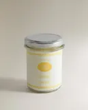 Zara Home Свеча ароматическая Lemon Candied 130 г, растительный воск, аромат свежий цитрусовый, Горчичный — фото 5