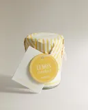 Zara Home Свеча ароматическая Lemon Candied 130 г, растительный воск, аромат свежий цитрусовый, Горчичный — фото 6
