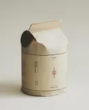 Zara Home Свеча ароматическая Cuir Nuit 140 г, растительный воск, аромат восточный древесный, Коричневый — фото 3