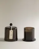Zara Home Свеча ароматическая C dre pic 140 г, растительный воск, аромат древесный, Коричневый — фото 4