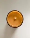 Zara Home Свеча ароматическая Fleur de Mandarine 155 г, растительный воск, аромат цветочный, Розовый — фото 4