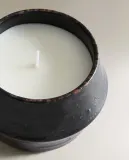 Zara Home Свеча ароматическая Amber Vanilla 170 г, растительный воск, аромат восточный древесный, Коричневый — фото 6
