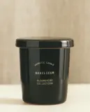Zara Home Свеча ароматическая Basilicum 170 г, растительный воск, аромат свежий цитрусовый, Горчичный — фото 1