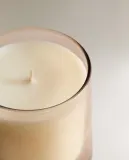 Zara Home Свеча ароматическая Jasmine & Musk 180 г, растительный воск, аромат цветочный древесный, Розовый — фото 2