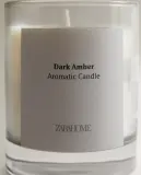 Zara Home Свеча ароматическая Dark Amber 200 г, растительный воск, аромат восточный древесный, Коричневый — фото 4