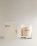 Zara Home Свеча ароматическая Lemon Bergamot 200 г, растительный воск, аромат свежий цитрусовый, Горчичный — фото 8