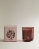 Zara Home Свеча ароматическая Warm Cherry 220 г, растительный воск, аромат фруктовый, Персиковый — фото 3