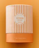 Zara Home Свеча ароматическая Vetiver Mango 300 г, растительный воск, аромат древесный, Коричневый — фото 1