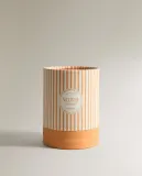 Zara Home Свеча ароматическая Vetiver Mango 300 г, растительный воск, аромат древесный, Коричневый — фото 4
