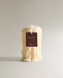 Zara Home Свеча ароматическая Incense Leather 365 г, растительный воск, аромат восточный древесный, Коричневый — фото 5