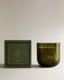 Zara Home Свеча ароматическая Nectar Ambr 400 г, растительный воск, аромат восточный древесный, Коричневый — фото 6