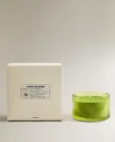 Zara Home Свеча ароматическая Lime & Peppermint 500 г, растительный воск, аромат свежий цитрусовый, Горчичный — фото 4