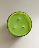 Zara Home Свеча ароматическая Lime & Peppermint 500 г, растительный воск, аромат свежий цитрусовый, Горчичный — фото 6