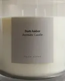 Zara Home Свеча ароматическая Dark Amber 620 г, растительный воск, аромат восточный древесный, Коричневый — фото 7