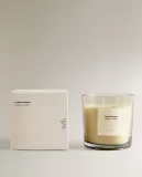 Zara Home Свеча ароматическая Lemon Bergamot 620 г, растительный воск, аромат свежий цитрусовый, Горчичный — фото 2