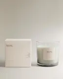 Zara Home Свеча ароматическая White Jasmine 620 г, растительный воск, аромат цветочный, Розовый — фото 5