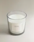 Zara Home Свеча ароматическая White Jasmine 620 г, растительный воск, аромат цветочный, Розовый — фото 8