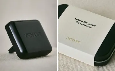 Zara Home Ароматизатор для автомобиля Lemon Bergamot 20 мл, аромат свежий цитрусовый, Горчичный