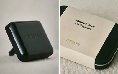 Zara Home Ароматизатор для автомобиля Absolute Linen 20 мл, аромат ароматический, Золотой