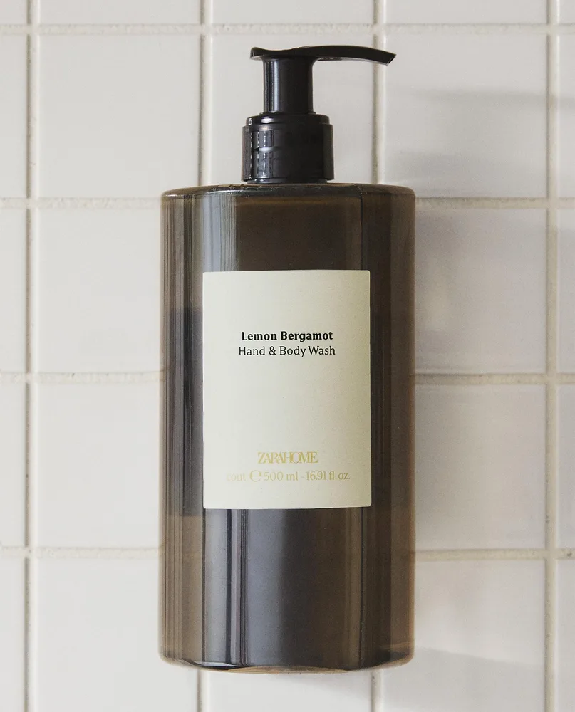 Zara Home Жидкое мыло Lemon Bergamot 500 мл для рук и тела, парфюмированное, аромат свежий цитрусовый