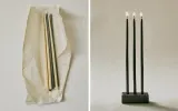 Zara Home Ароматическая свеча Velvet Cuir с подсвечником, растительный воск, подарочный набор — фото 1