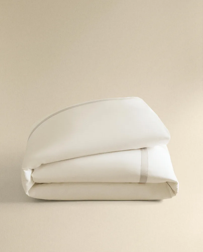 Пододеяльник Zara Home сатин, хлопок 100%, однотонный, 6117/088
