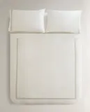 Пододеяльник Zara Home сатин, хлопок 100%, однотонный, 6117/088 — фото 7