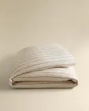 Пододеяльник Zara Home, лён 55%, хлопок 45%, в полоску, 6196/088 — фото 1