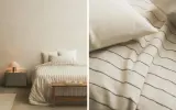Пододеяльник Zara Home, лён 55%, хлопок 45%, в полоску, 6196/088 — фото 8